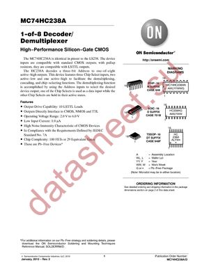 MC74HC238ADR2G datasheet  